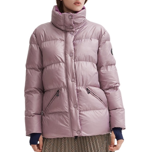 NWT Women’s Small Noize Cruelty-free Winter Puffer Jacket In Rose -22℉ Shield - Picture 3 of 12